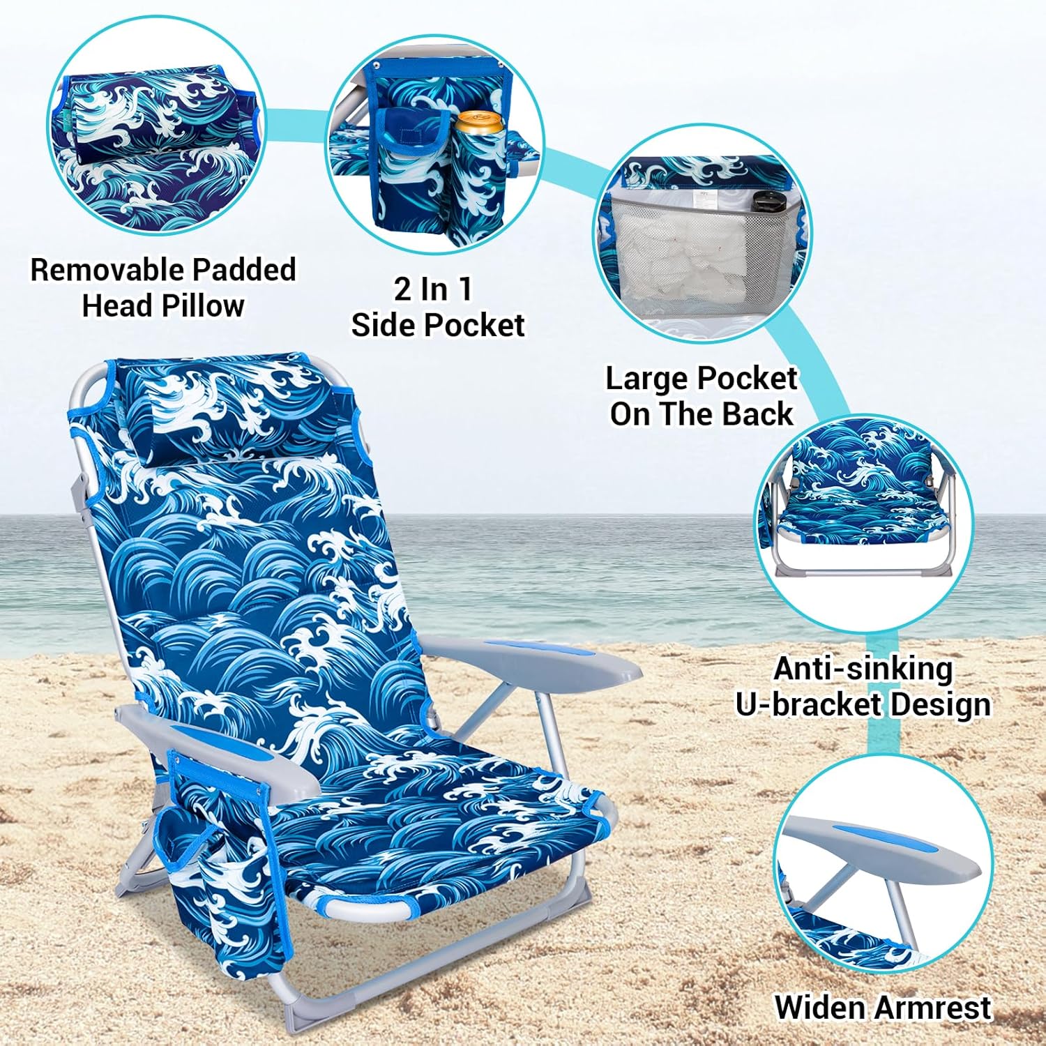 Как сложить пляжное кресло Tommy Bahama?