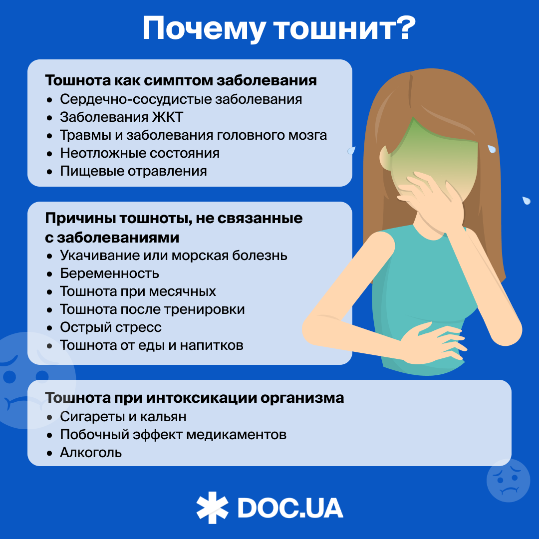 Почему тошнит?