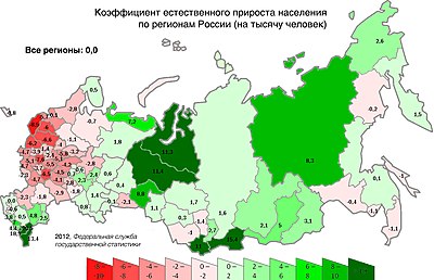 В каком регионе наибольшие показатели естественного прироста?